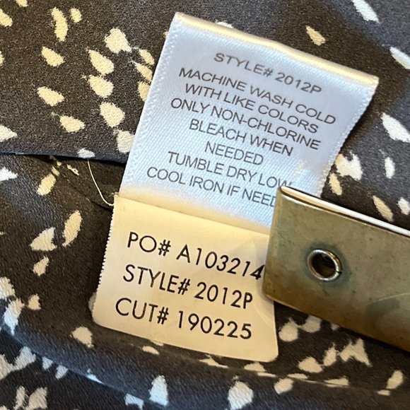 41 HAWTHORN Blouse Sz 1X V Neck Tunic Top Adjustable 3/4 Sleeves Curvy - Picture 9 of 15